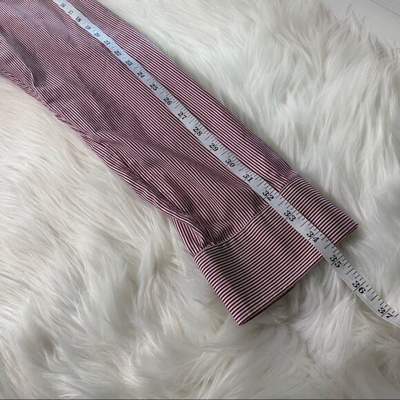 John Varvatos USA LUXE Men's Long Sleeve Dress Shirt Size 17 100% Cotton Striped - Picture 9 of 9